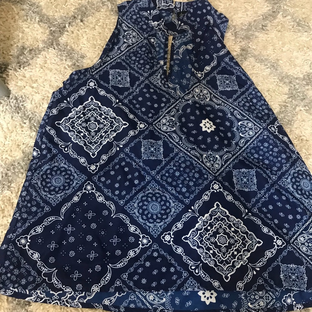 Bandana print tank